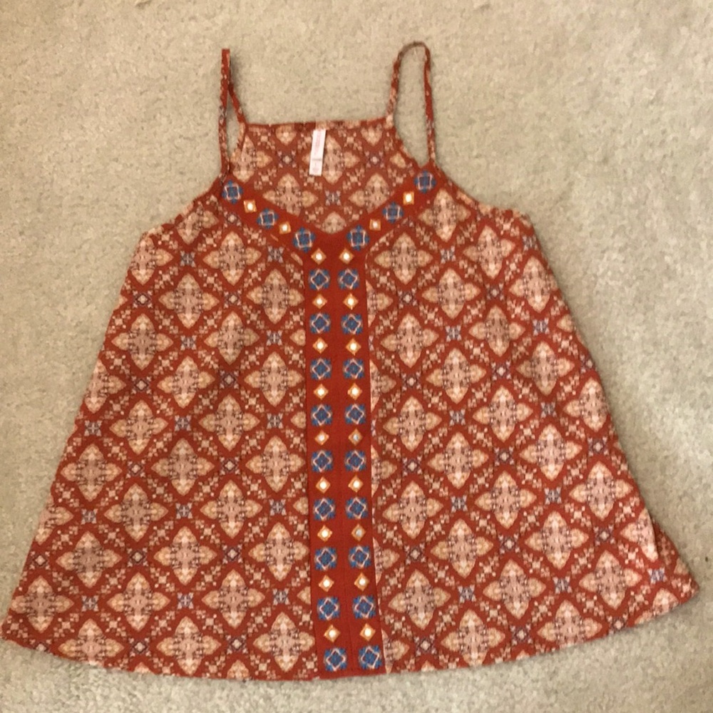 Flowy v neck tank top